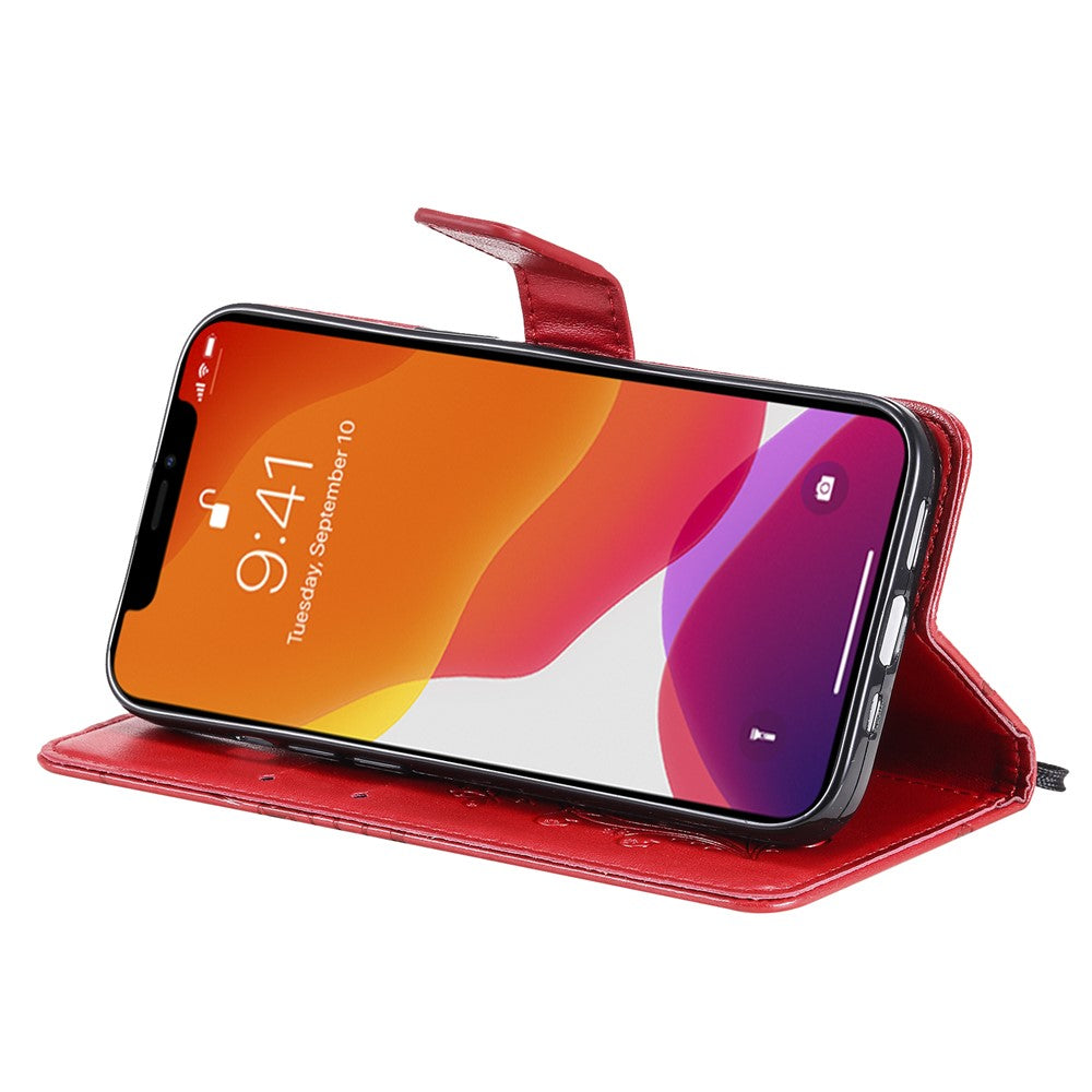 iPhone 13 Wallet-Hülle – Schmetterling Aufgedruckt & Mit Ständer und Riemen