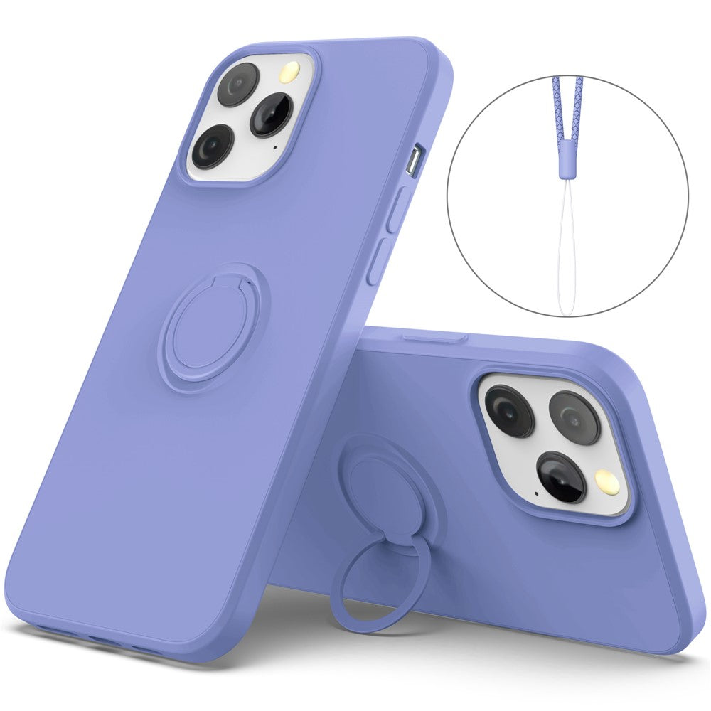 iPhone 13 Pro Silikonhülle – Leicht & Mit Schwenkring-Ständer