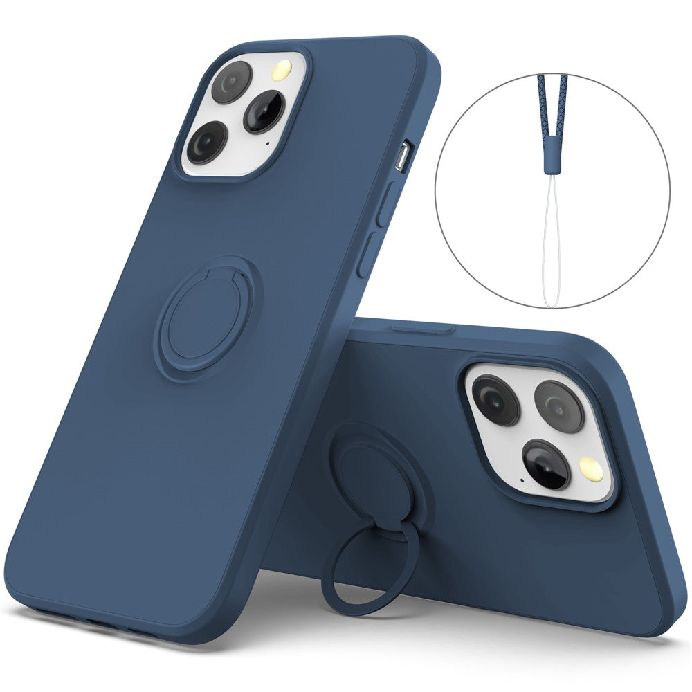 iPhone 13 Pro Silikonhülle – Leicht & Mit Schwenkring-Ständer