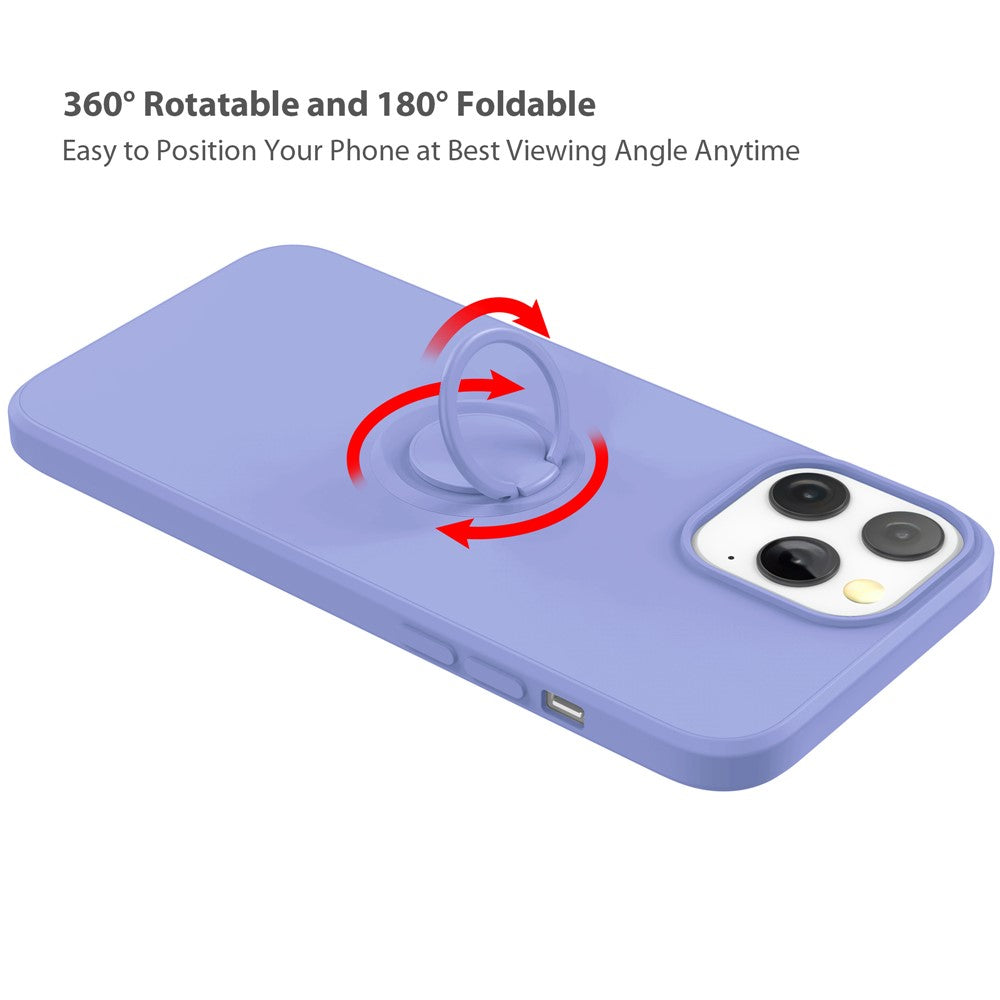 iPhone 13 Pro Max Silikonhülle – Leicht & Mit Schwenkring-Ständer