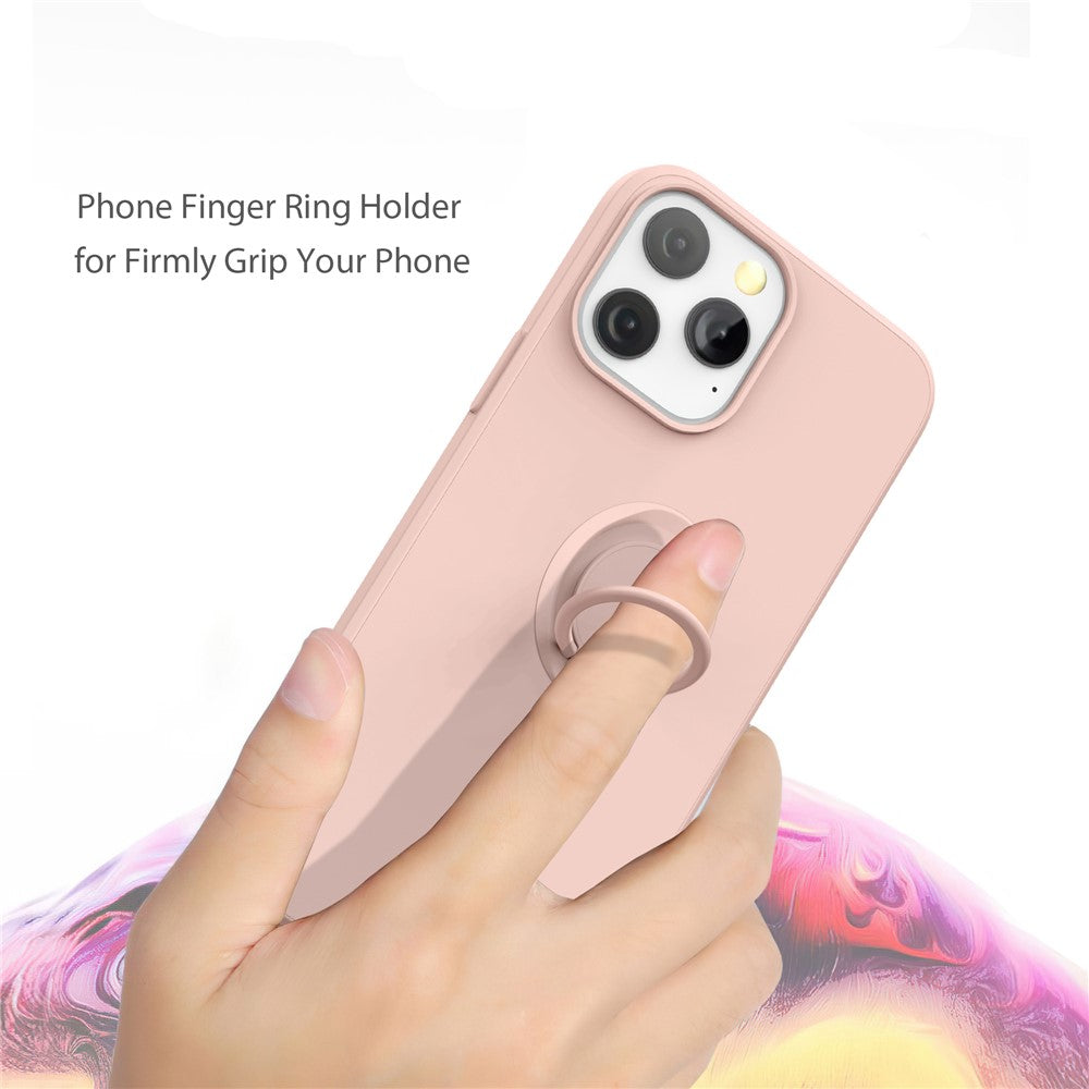 iPhone 13 Pro Max Silikonhülle – Leicht & Mit Schwenkring-Ständer