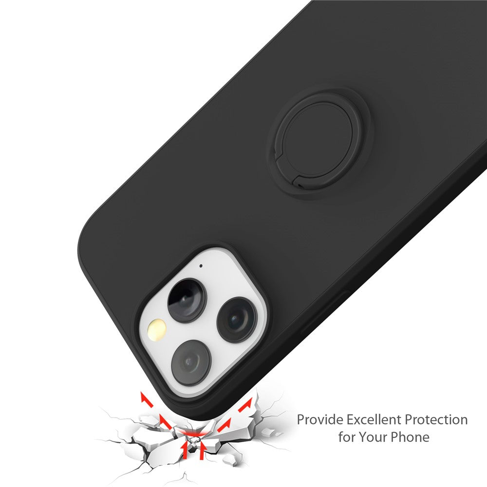 iPhone 13 Pro Max Silikonhülle – Leicht & Mit Schwenkring-Ständer