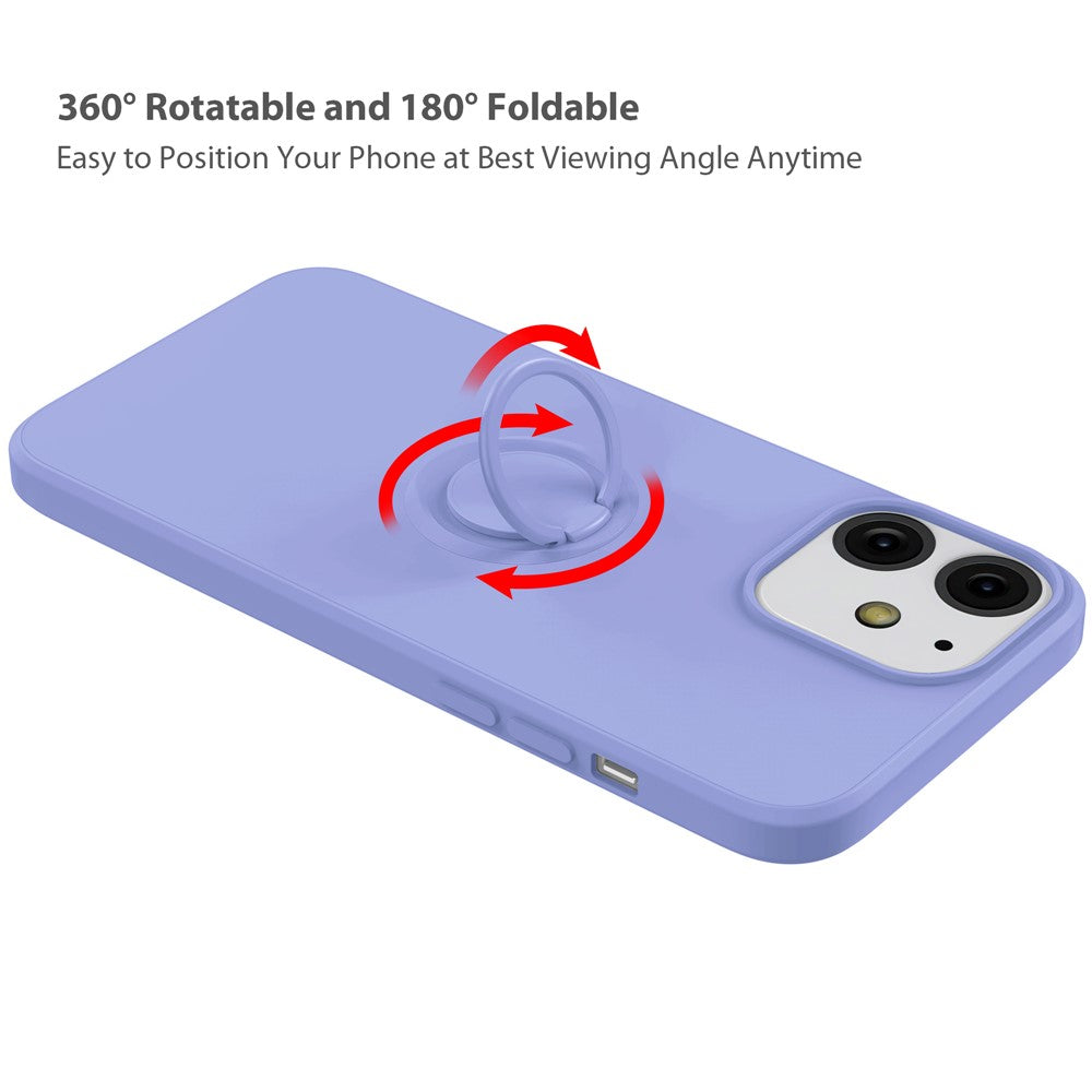 iPhone 13 Silikonhülle – Leicht & Mit Schwenkring-Ständer