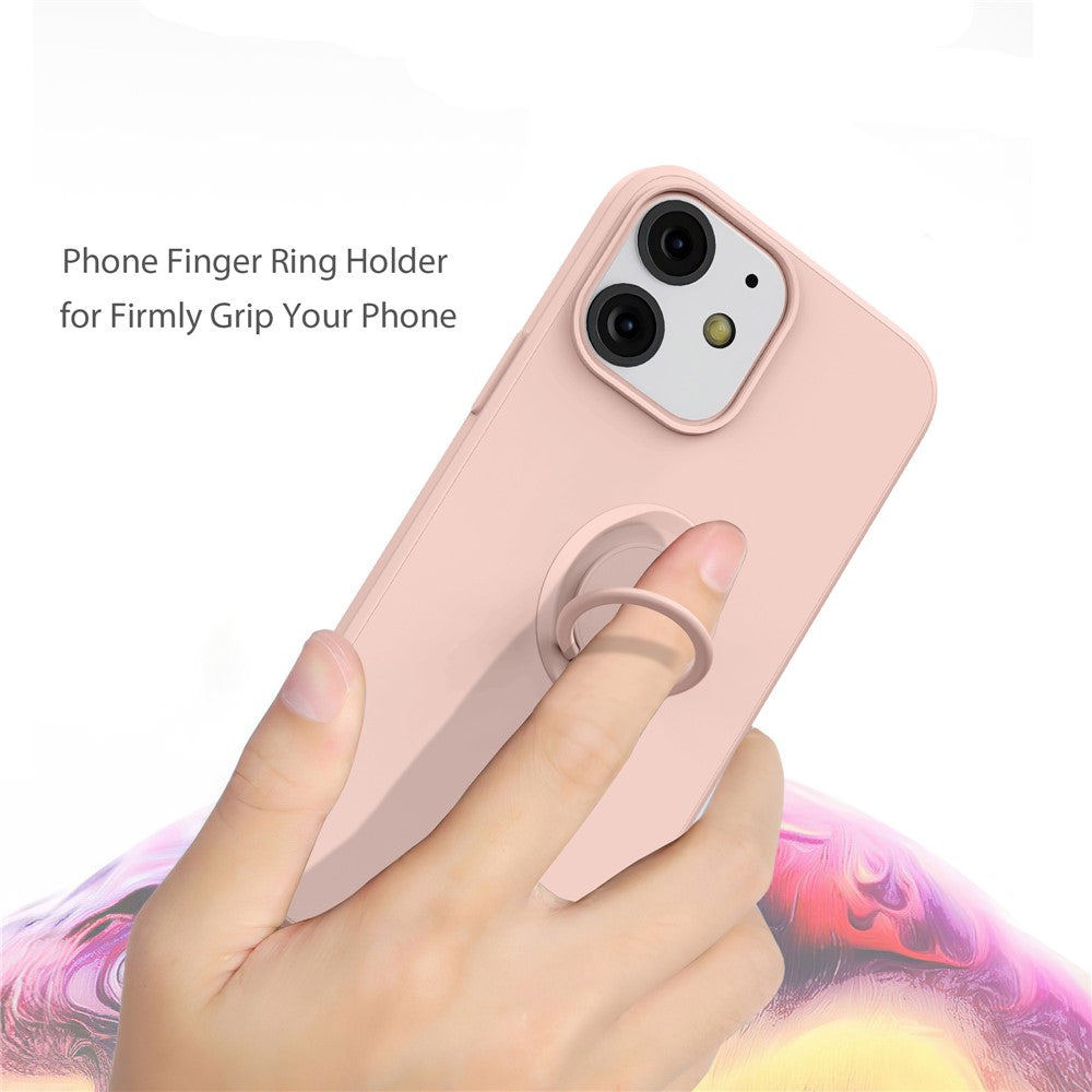 iPhone 13 Silikonhülle – Leicht & Mit Schwenkring-Ständer