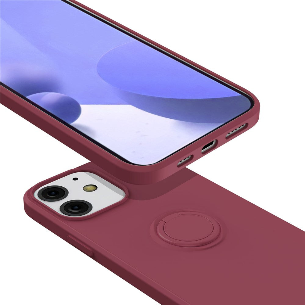 iPhone 13 Silikonhülle – Leicht & Mit Schwenkring-Ständer