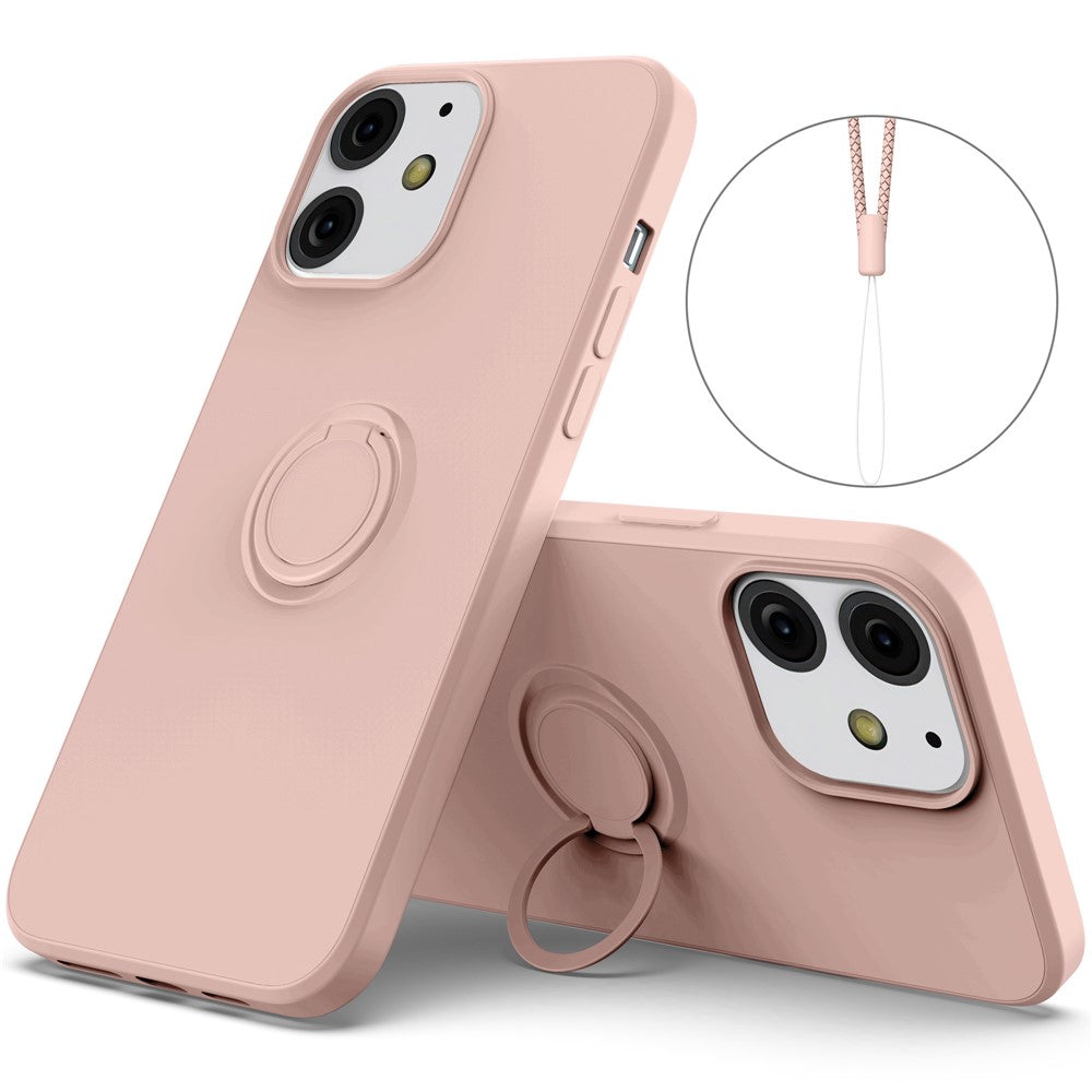 iPhone 13 Silikonhülle – Leicht & Mit Schwenkring-Ständer