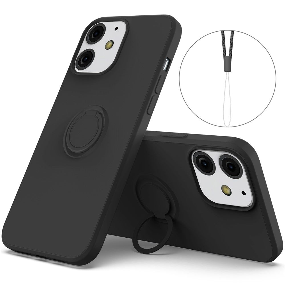 iPhone 13 mini Silikonhülle – Leicht & Mit Schwenkring-Ständer