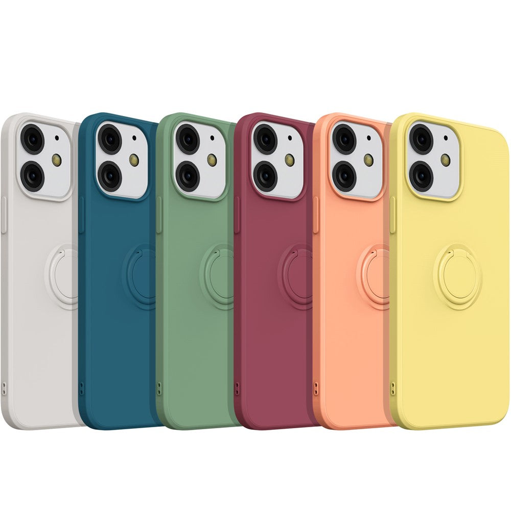 iPhone 13 mini Silikonhülle – Leicht & Mit Schwenkring-Ständer