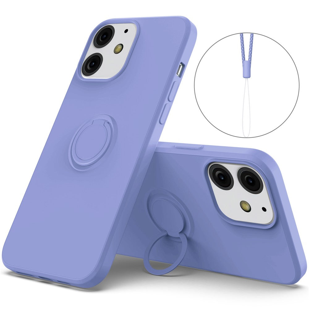 iPhone 13 mini Silikonhülle – Leicht & Mit Schwenkring-Ständer