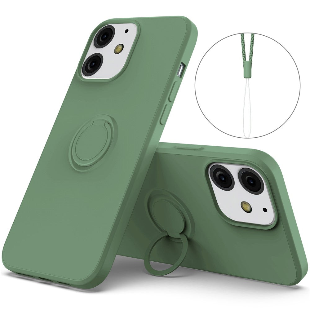 iPhone 13 mini Silikonhülle – Leicht & Mit Schwenkring-Ständer