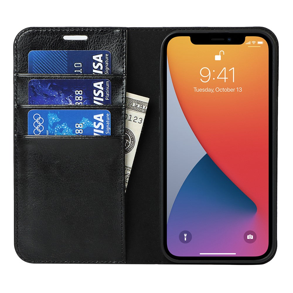 iPhone 13 Pro Echtleder-Hülle mit Kartenfach