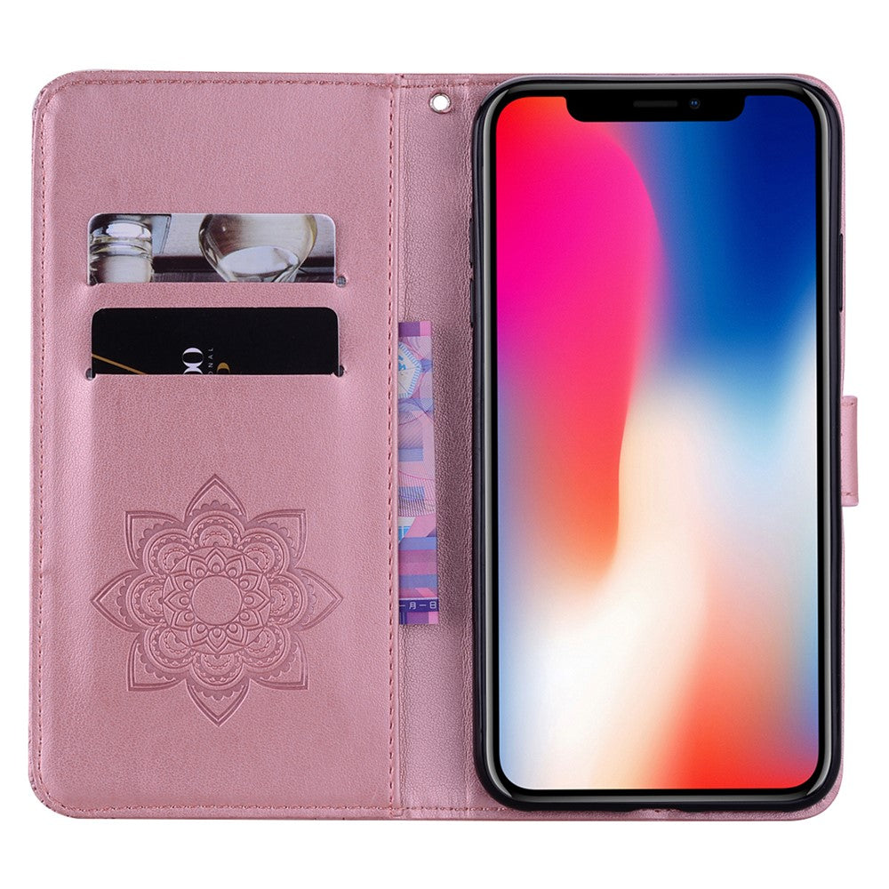 iPhone 13 Pro Handyhülle mit Eulenmuster & Strass-Steinen
