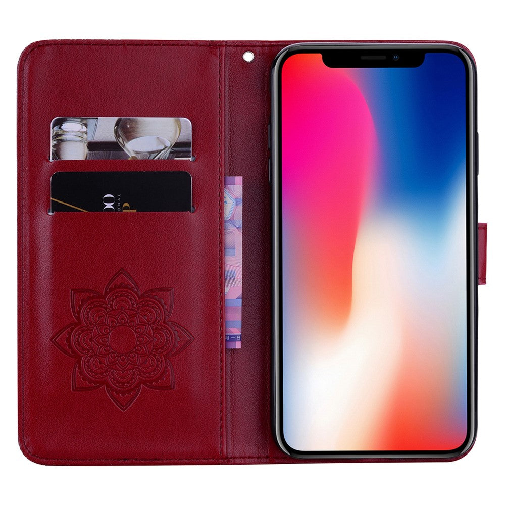 iPhone 13 Handyhülle mit Eulenmuster & Strass-Steinen