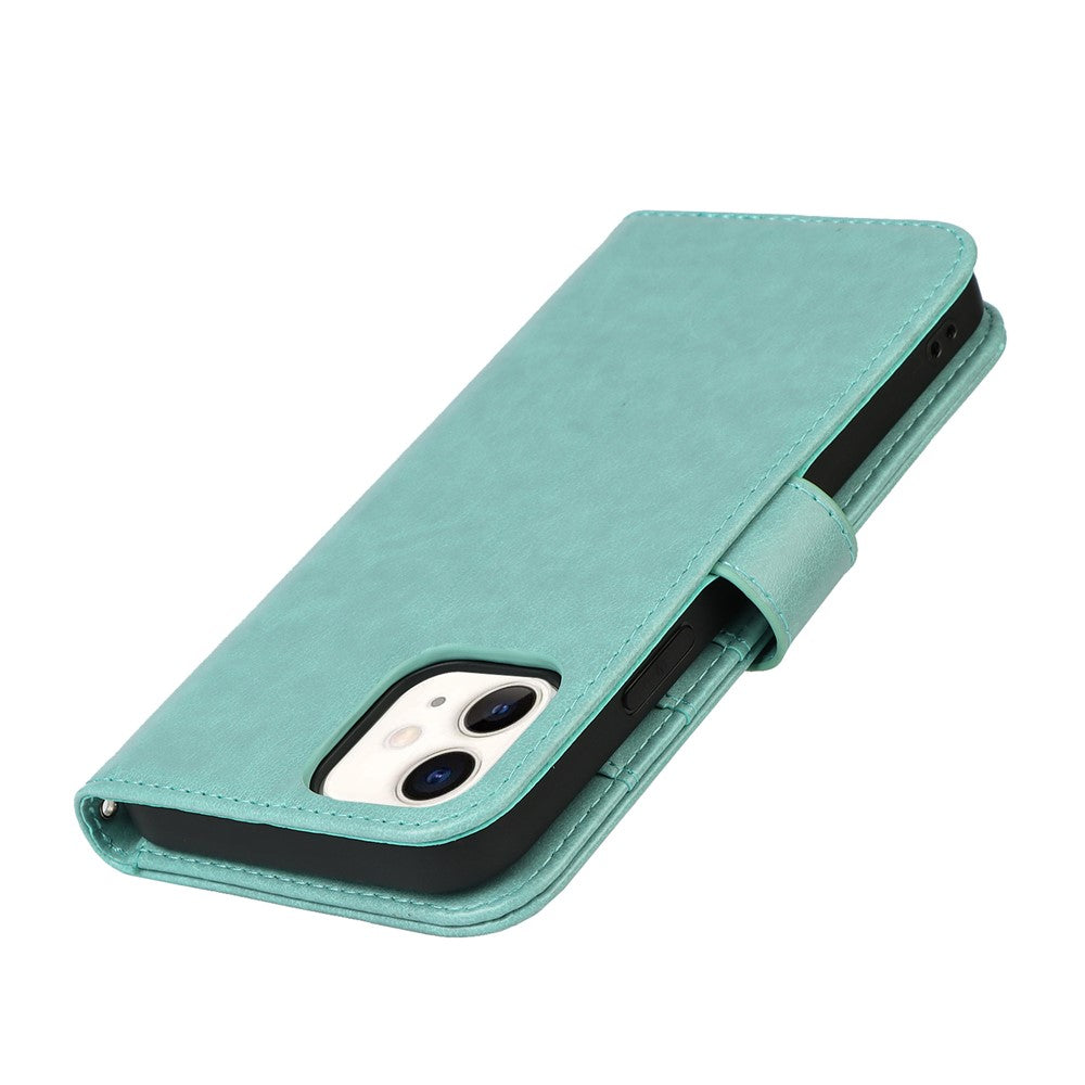 iPhone 12 mini Wallet-Hülle – Mit Musterdruck, Kartenfächer & Riemen