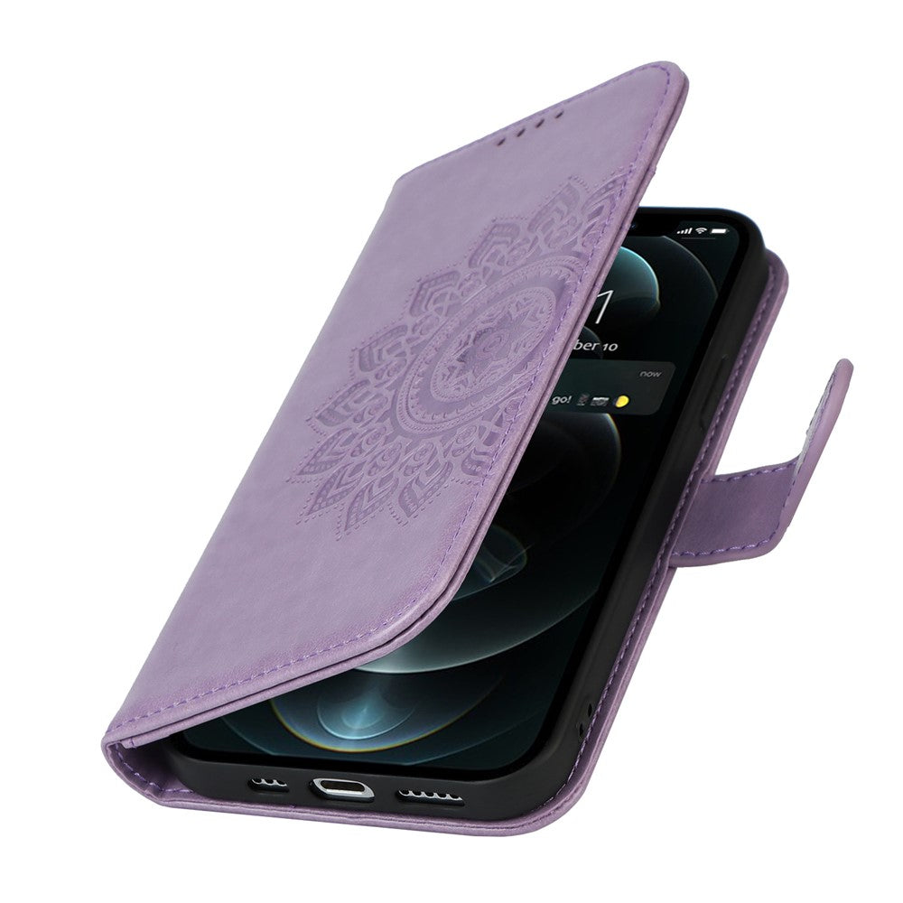 iPhone 12 Pro Max Wallet-Hülle – Mit Musterdruck, Kartenfächer & Riemen
