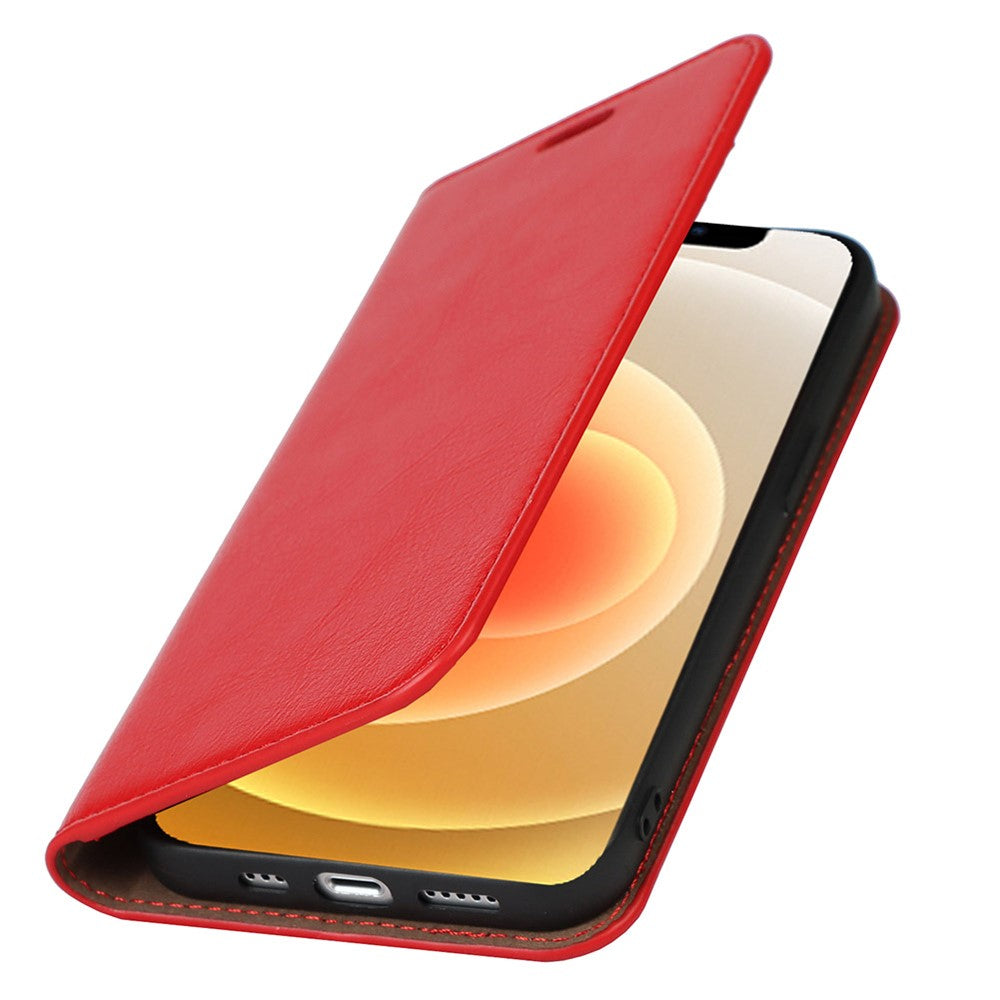 iPhone 13 Echtleder-Hülle mit Kartenfach