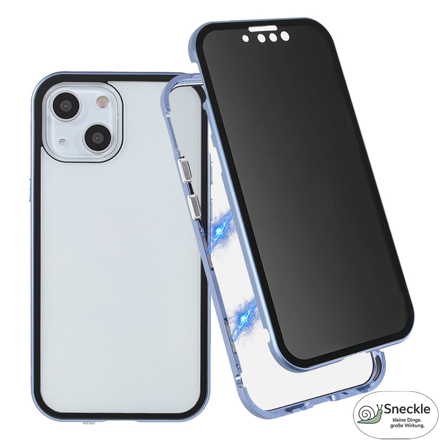 iPhone 13 Anti-Spy-Hülle mit gehärtetem Glas