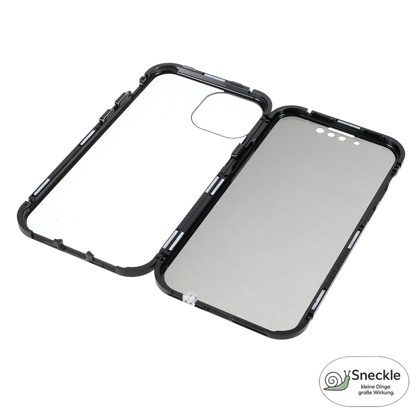 iPhone 13 Anti-Spy-Hülle mit gehärtetem Glas