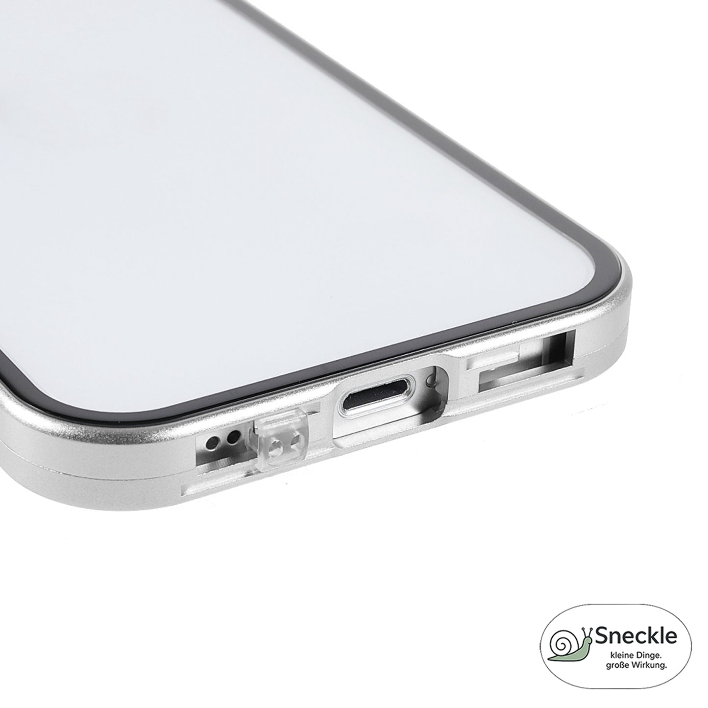 iPhone 13 Anti-Spy-Hülle mit gehärtetem Glas