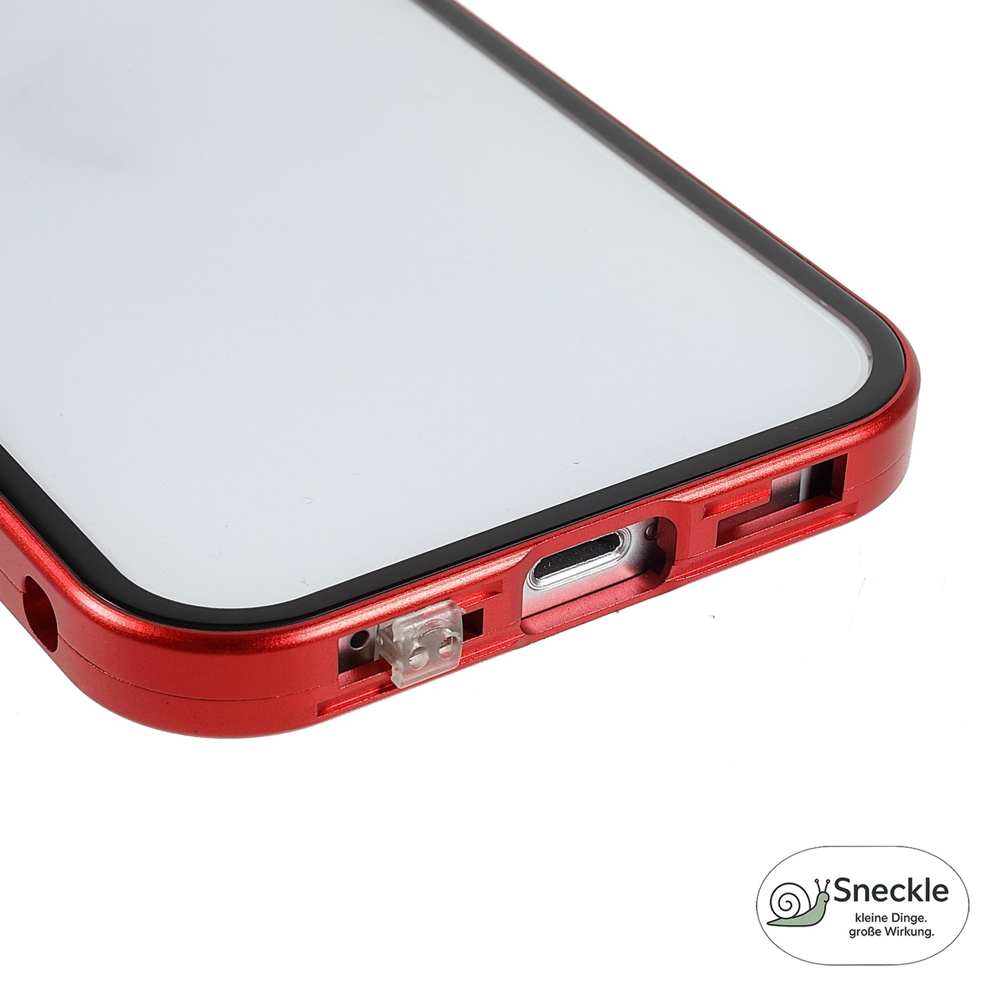 iPhone 13 Anti-Spy-Hülle mit gehärtetem Glas