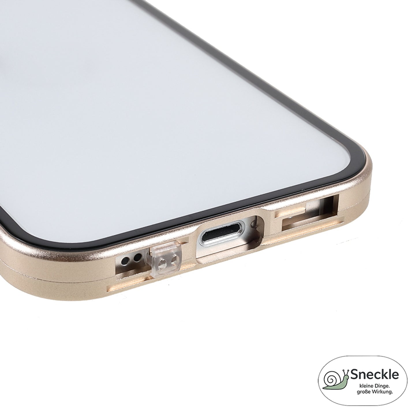 iPhone 13 Anti-Spy-Hülle mit gehärtetem Glas