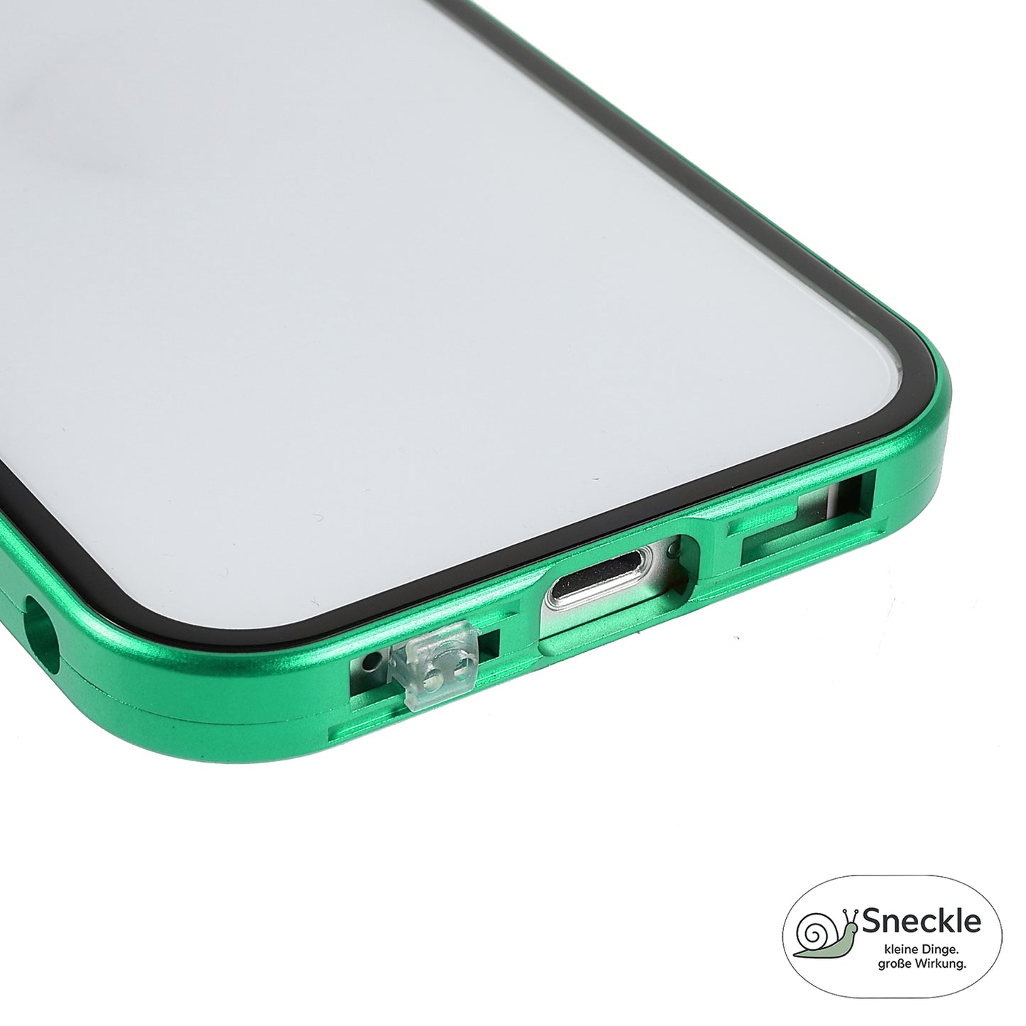 iPhone 13 Anti-Spy-Hülle mit gehärtetem Glas