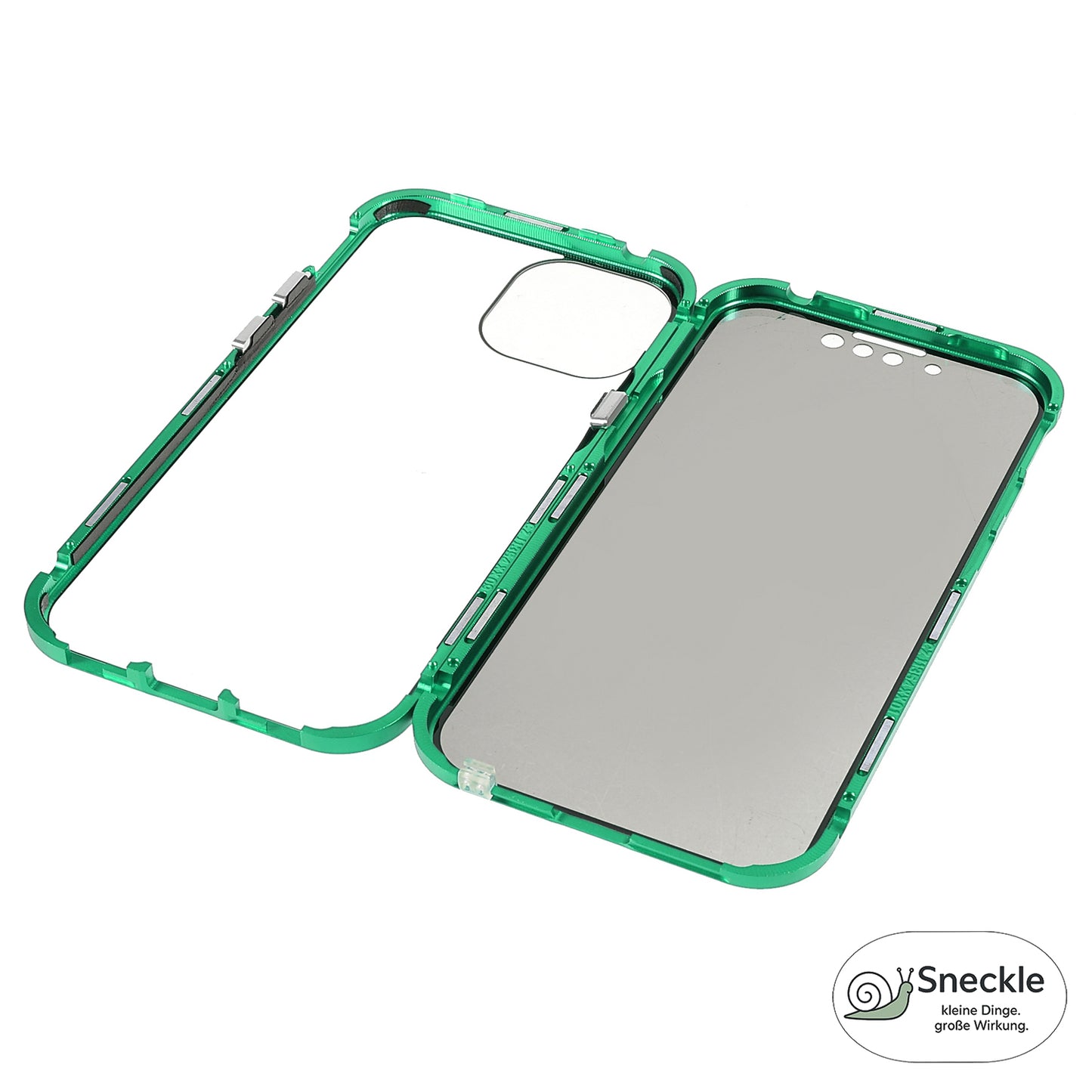 iPhone 13 Anti-Spy-Hülle mit gehärtetem Glas