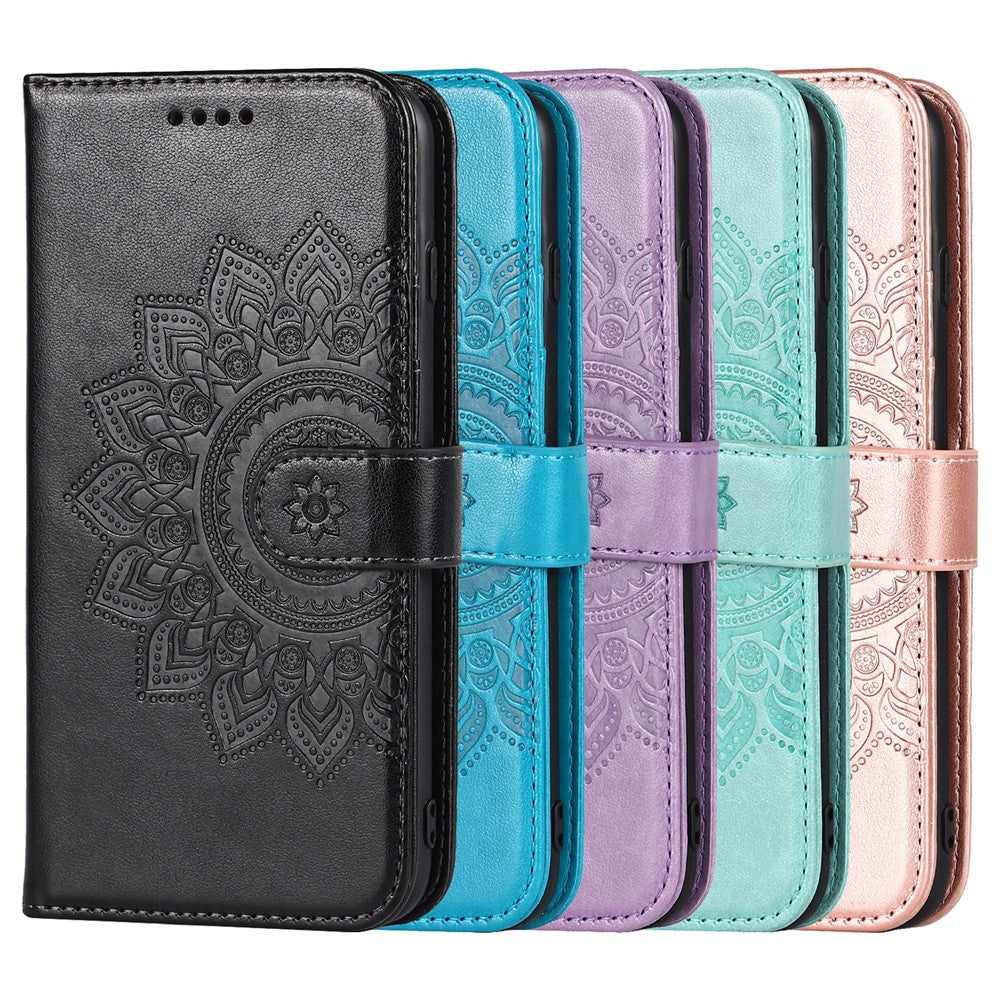 iPhone 13 mini Wallet-Hülle – Mit Musterdruck, Kartenfächer & Riemen
