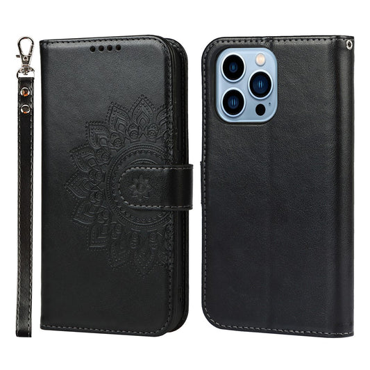 iPhone 13 Pro Wallet-Hülle – Mit Musterdruck, Kartenfächer & Riemen