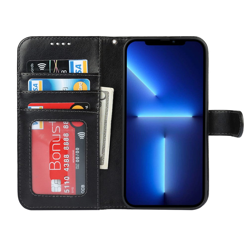 iPhone 13 Pro Wallet-Hülle – Mit Musterdruck, Kartenfächer & Riemen