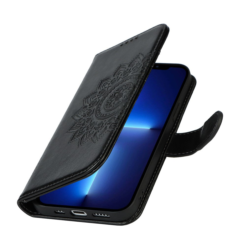 iPhone 13 Pro Wallet-Hülle – Mit Musterdruck, Kartenfächer & Riemen