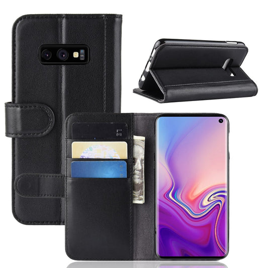 Galaxy S10e Echtleder Hülle mit Kartenfach
