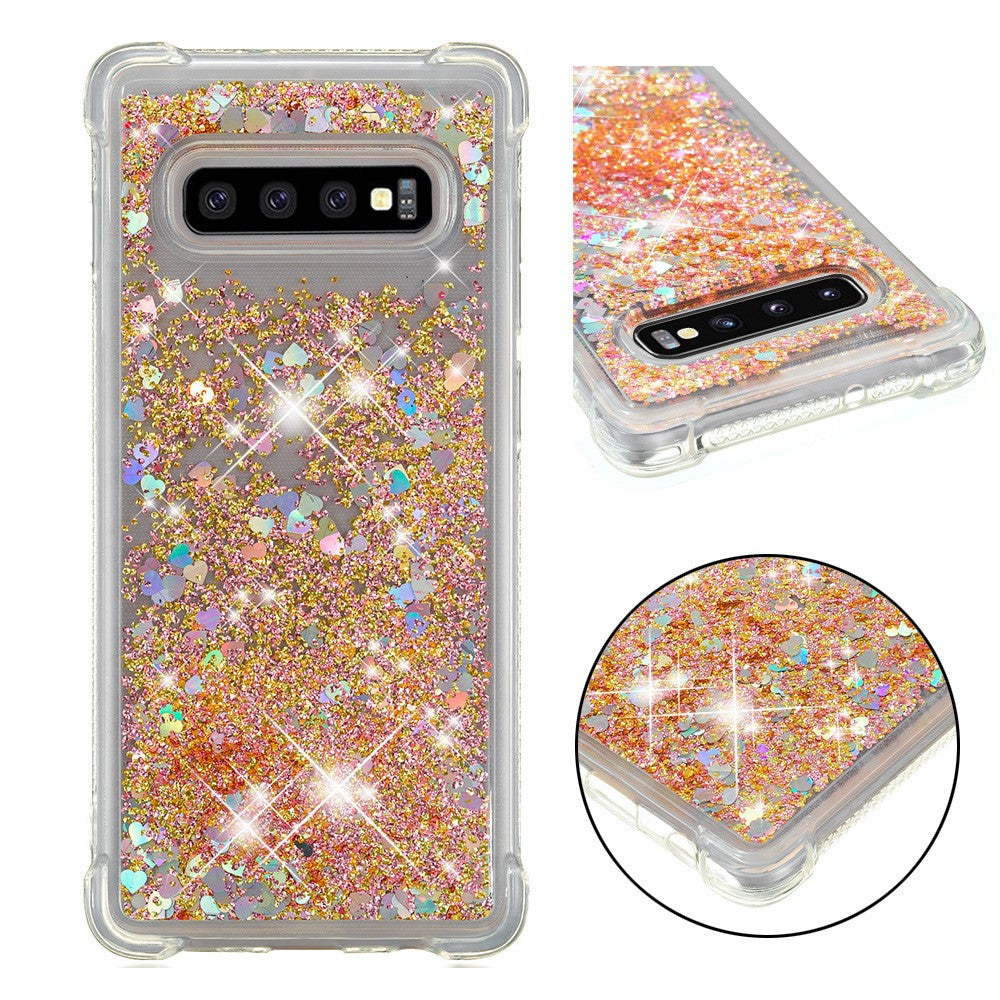 Galaxy S10 Plus Glitzer-Hülle – Stoßfest & mit Treibsand