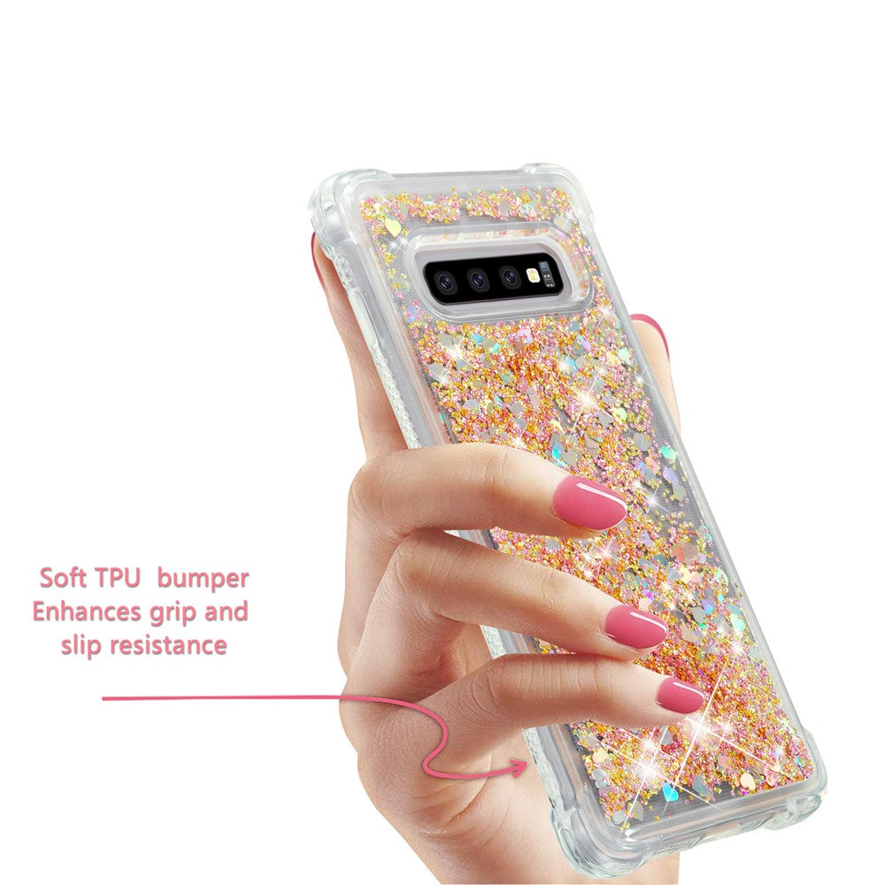 Galaxy S10 Plus Glitzer-Hülle – Stoßfest & mit Treibsand