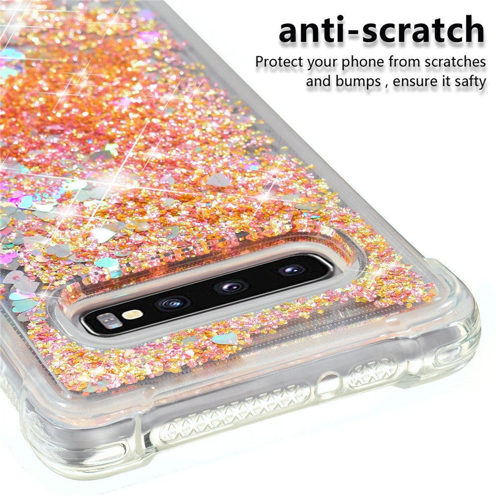Galaxy S10 Plus Glitzer-Hülle – Stoßfest & mit Treibsand