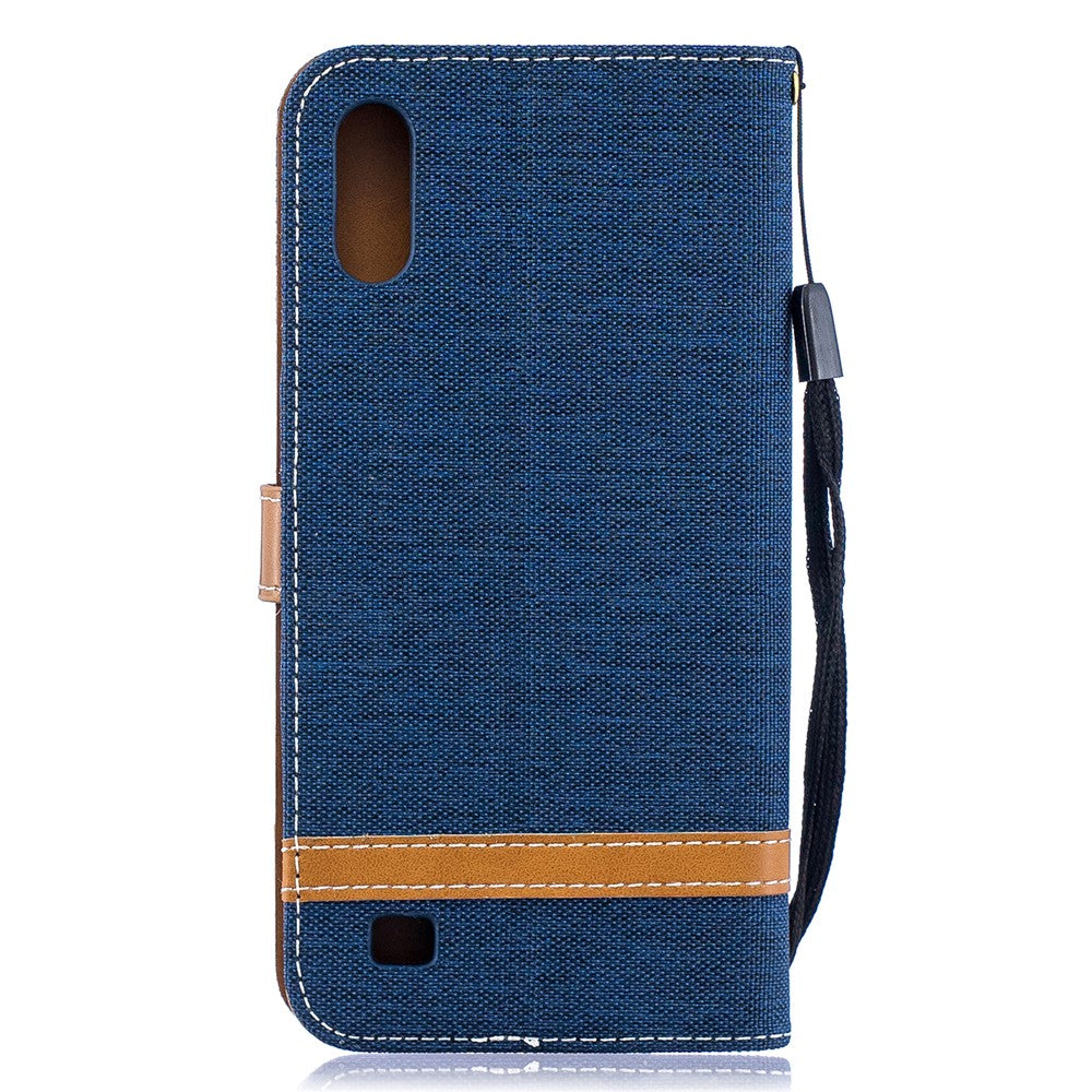 Galaxy A10 Jeans-Wallet Handyhülle mit Ständer