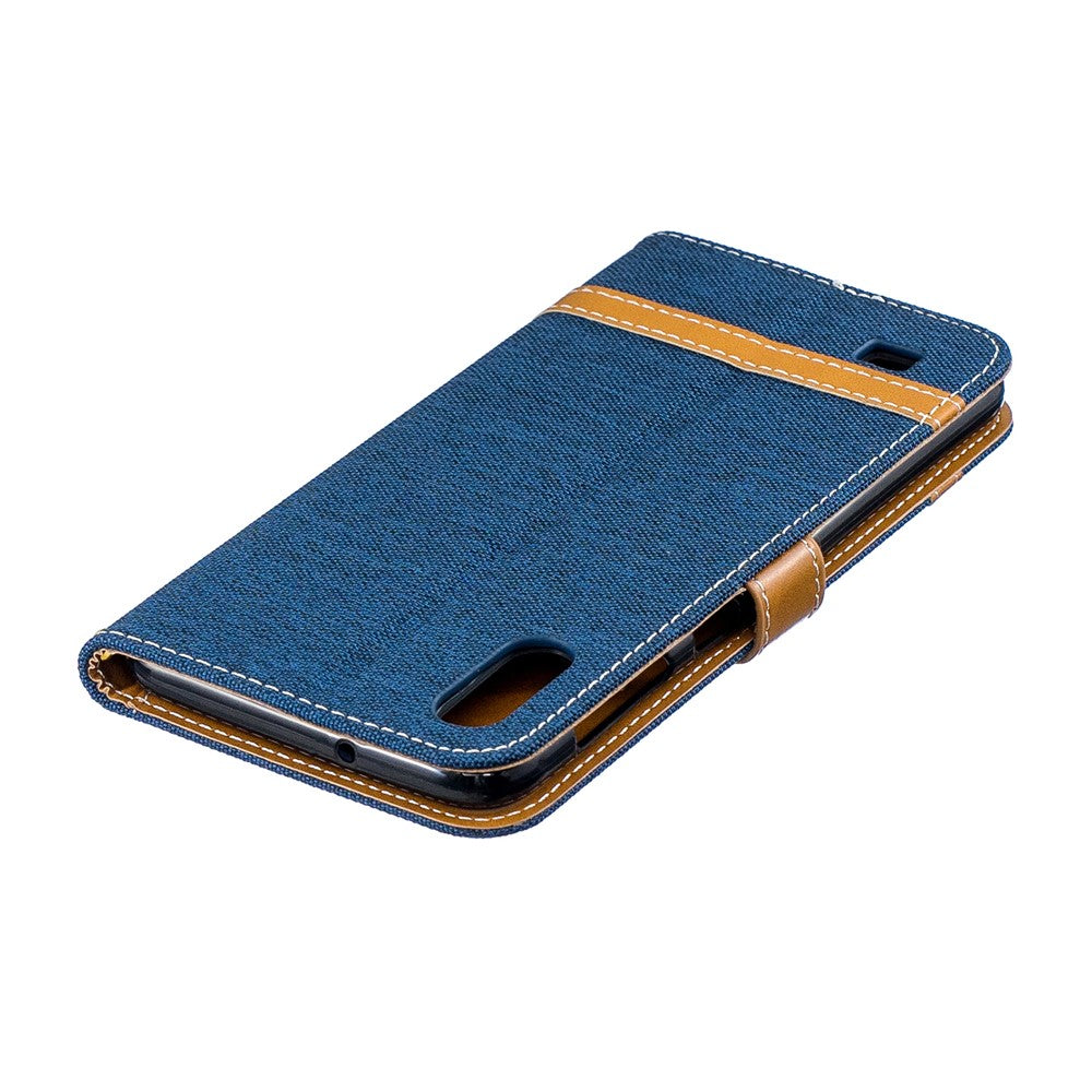 Galaxy A10 Jeans-Wallet Handyhülle mit Ständer
