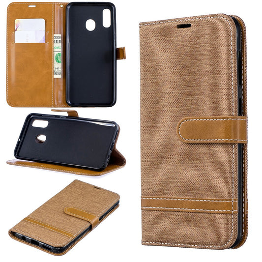 Galaxy A20 / A30 Jeans-Wallet Handyhülle