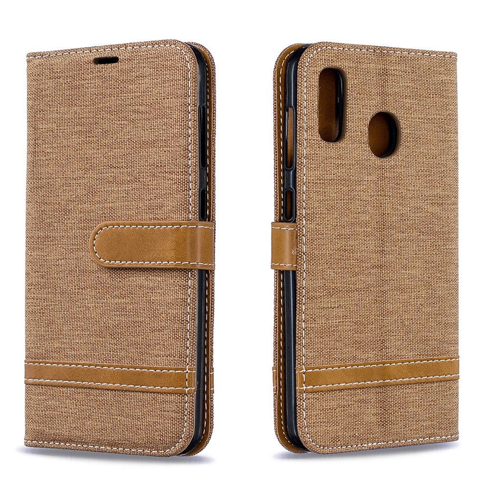Galaxy A20 / A30 Jeans-Wallet Handyhülle