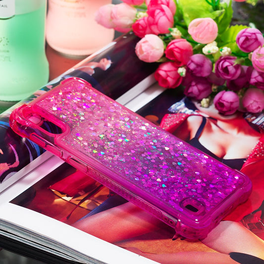 Galaxy M10 / A10 Glitter-Hülle – Farbverlauf mit funkelndem Puder