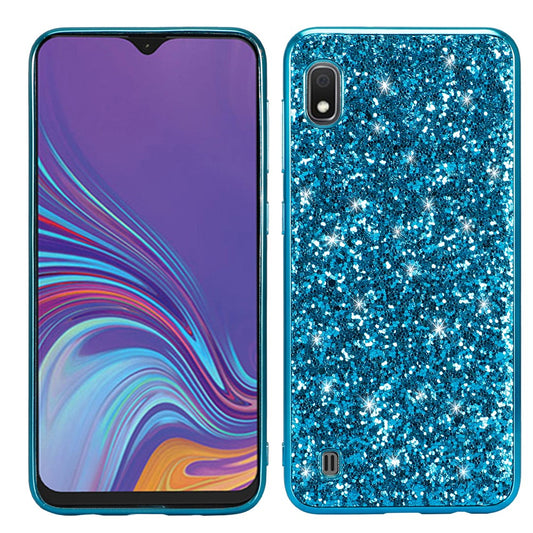 Galaxy A10 Schutzhülle – Funkelnde Glitzer-Rückseite