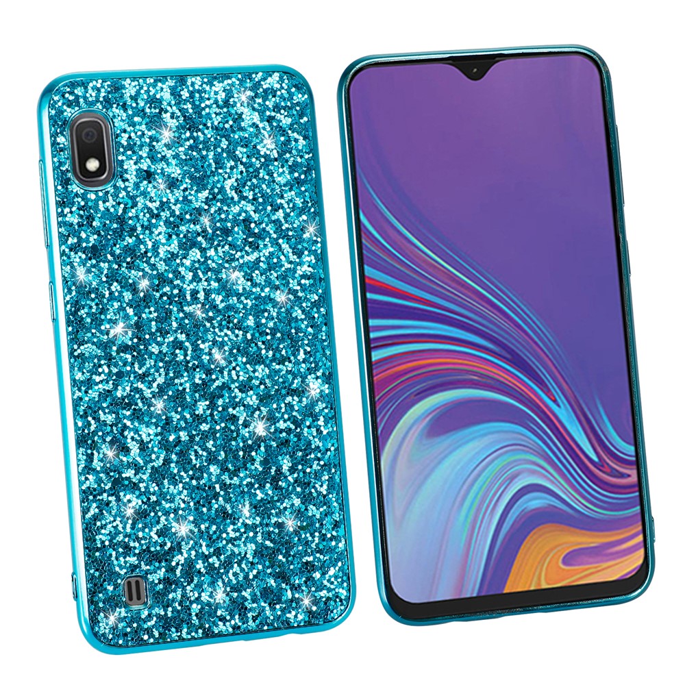 Galaxy A10 Schutzhülle – Funkelnde Glitzer-Rückseite