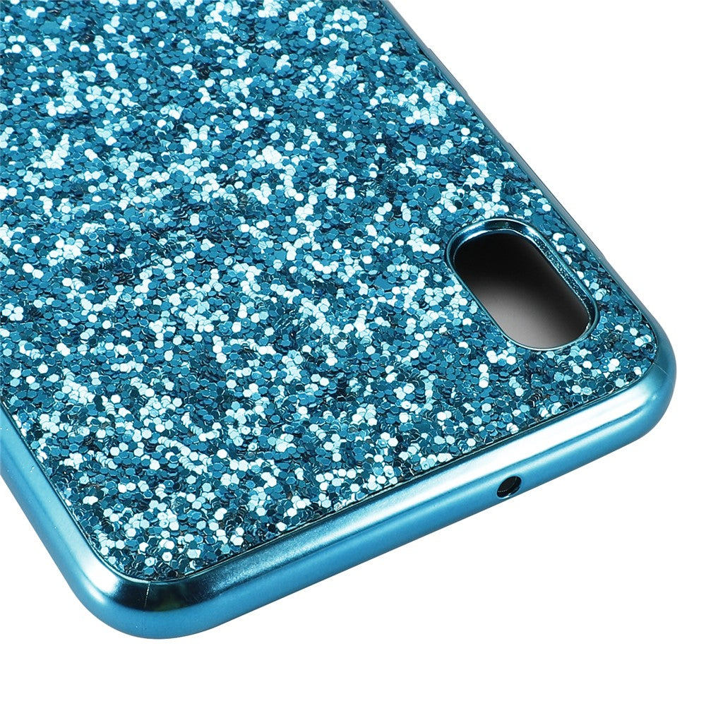 Galaxy A10 Schutzhülle – Funkelnde Glitzer-Rückseite