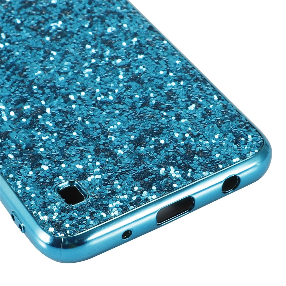 Galaxy A10 Schutzhülle – Funkelnde Glitzer-Rückseite