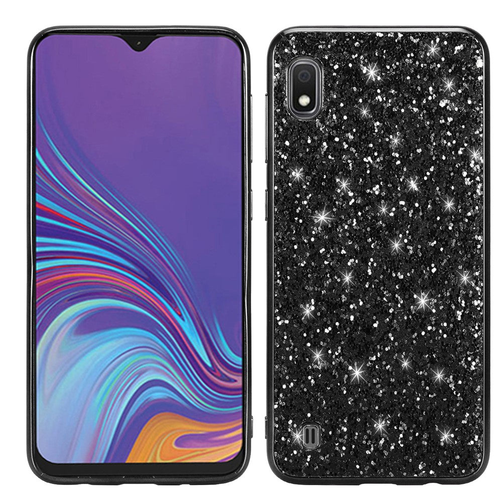 Galaxy A10 Schutzhülle – Funkelnde Glitzer-Rückseite