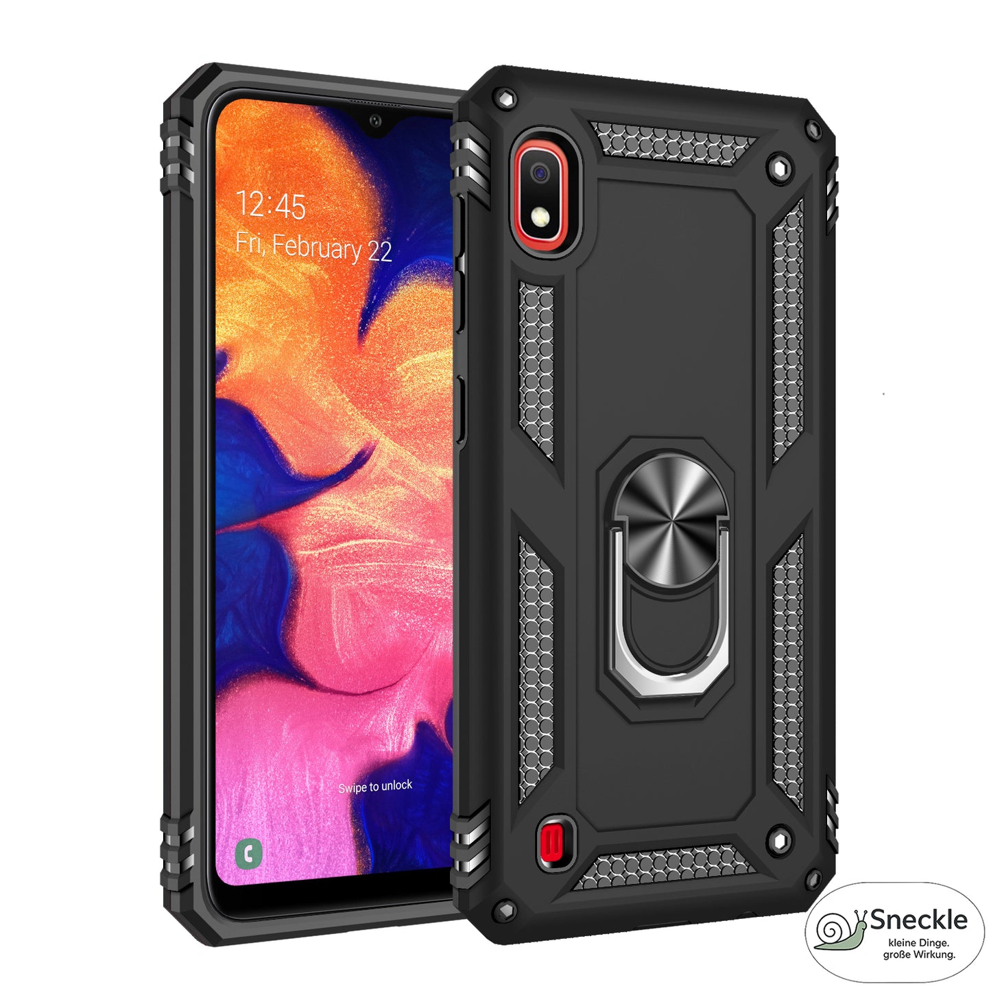 Galaxy A10 Handyhülle mit Ständer - Stoßfest