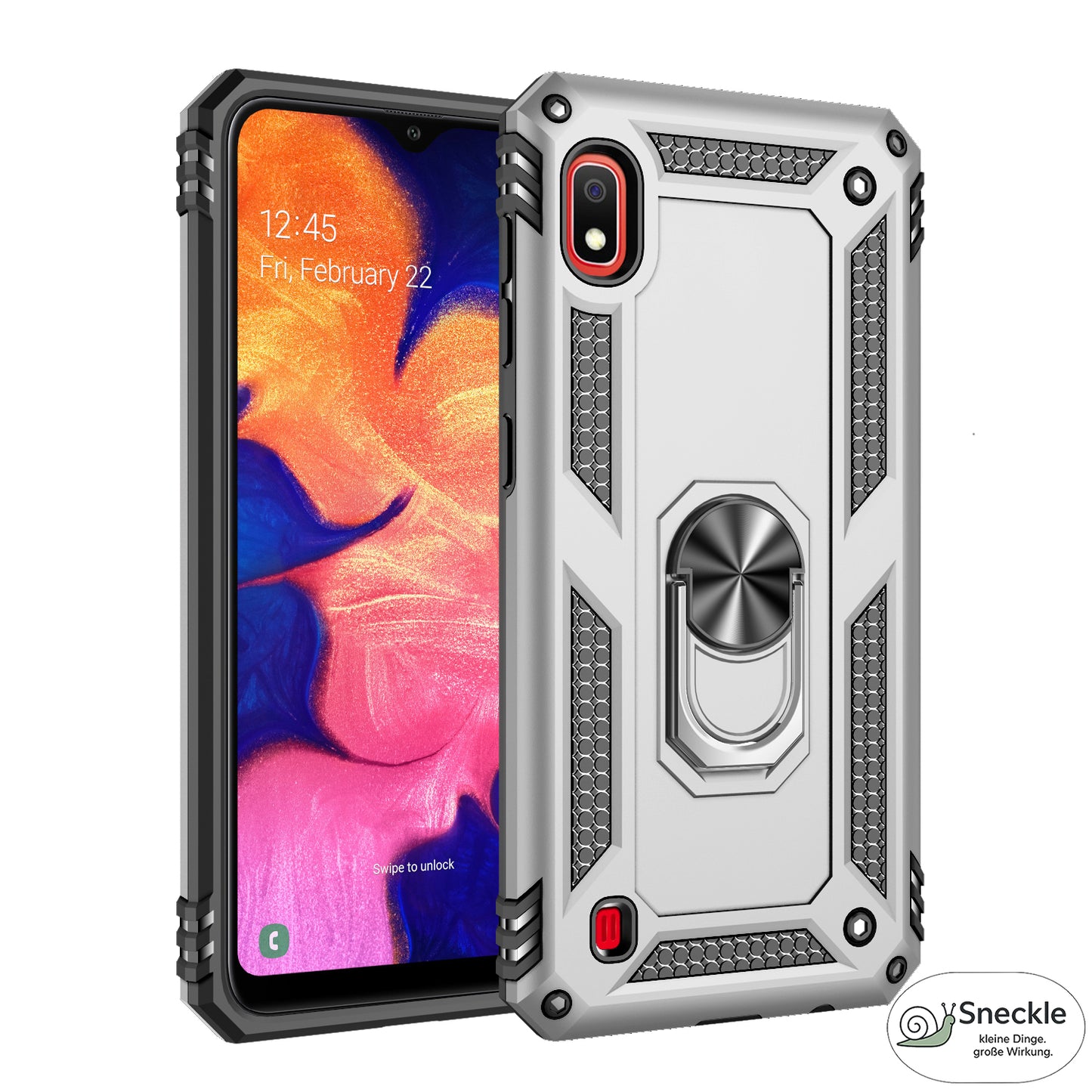 Galaxy A10 Handyhülle mit Ständer - Stoßfest
