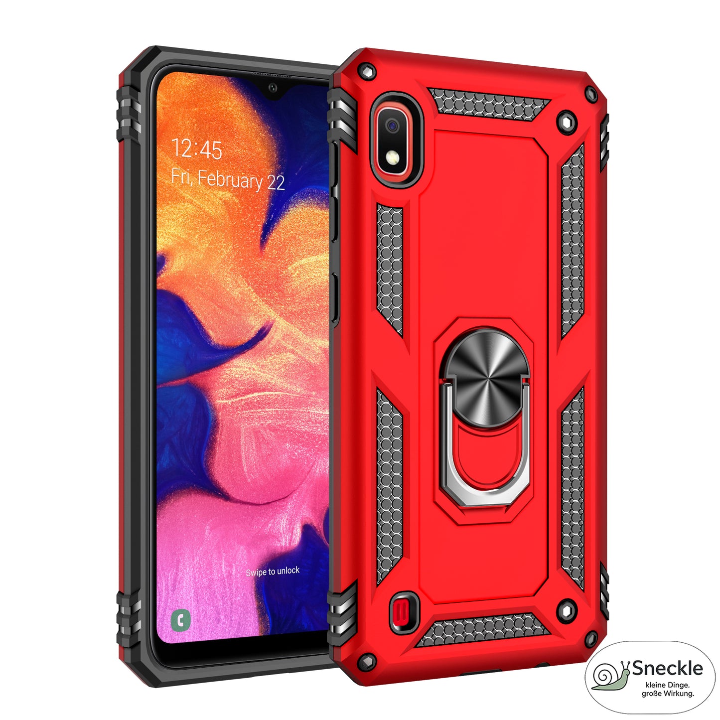 Galaxy A10 Handyhülle mit Ständer - Stoßfest
