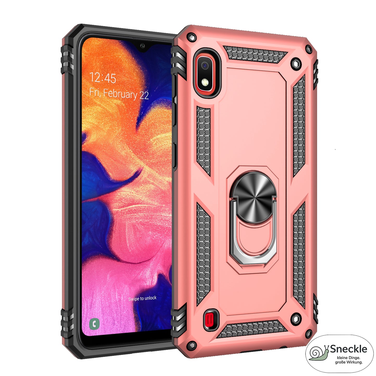 Galaxy A10 Handyhülle mit Ständer - Stoßfest