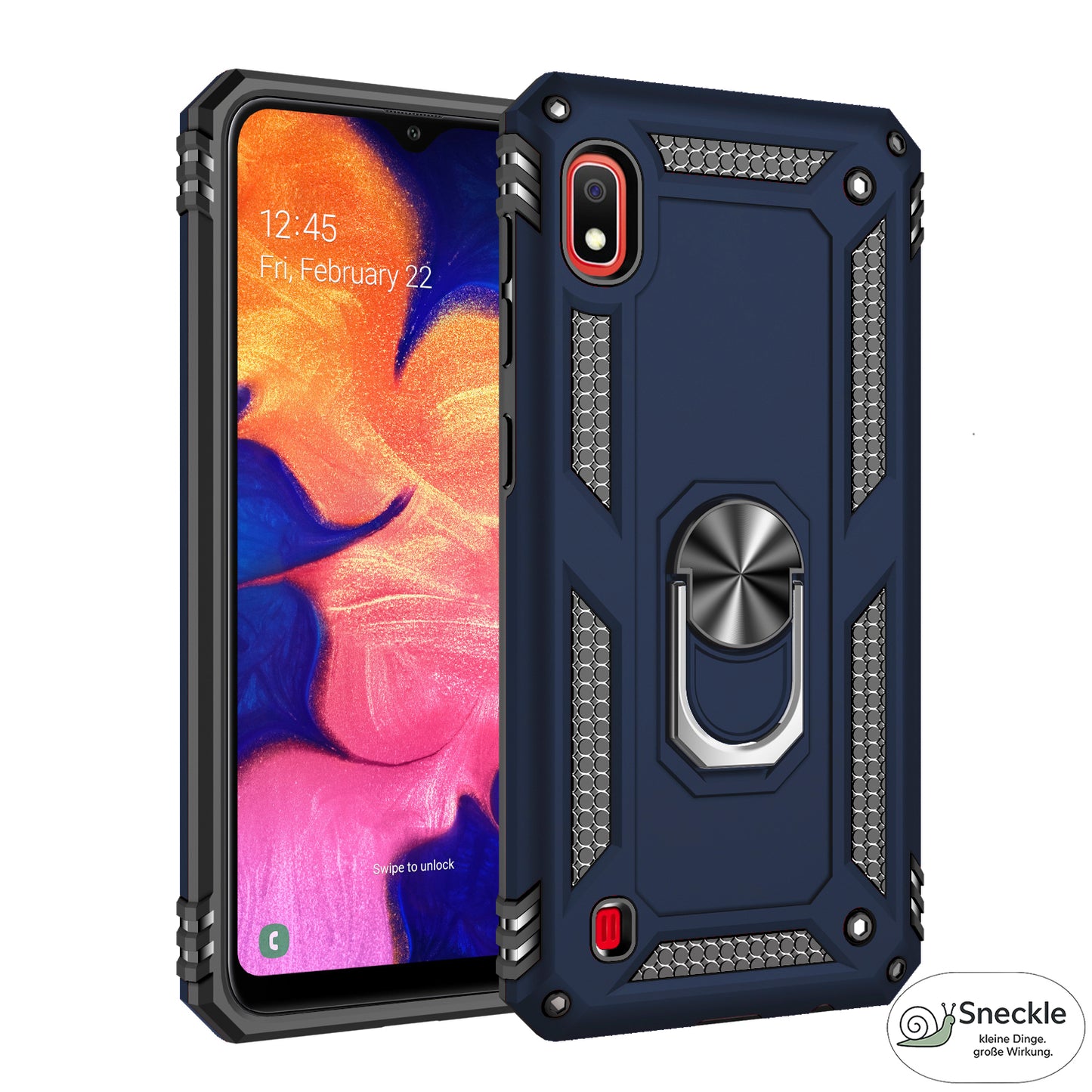 Galaxy A10 Handyhülle mit Ständer - Stoßfest